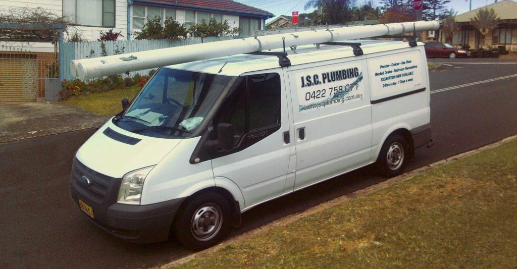 Wollongong plumbers van from JSC Plumbing