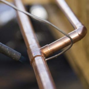 Soldering copper pipes